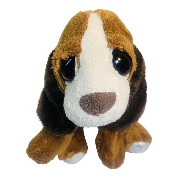 Russ Berrie Lil Peepers BAXTER the Basset Hound 8” Plush Stuffed Animal Big Eyes - Picture 4 of 8